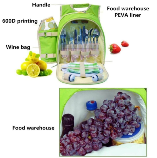 Backpack Picnic Bag - Image 4
