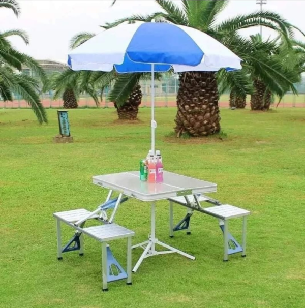 Briefcase Aluminium Picnic Bench - Image 4